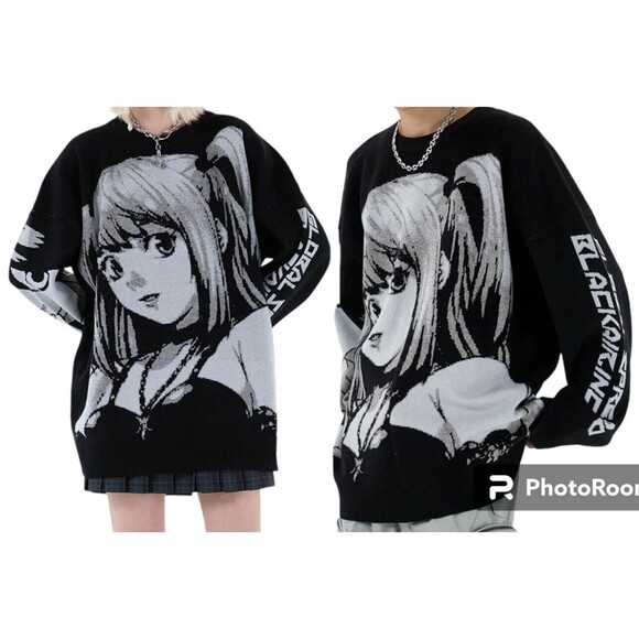 Death Note Misa Anime Sweater Unisex Size XL Thick Warm Soft - Picture 1 of 7